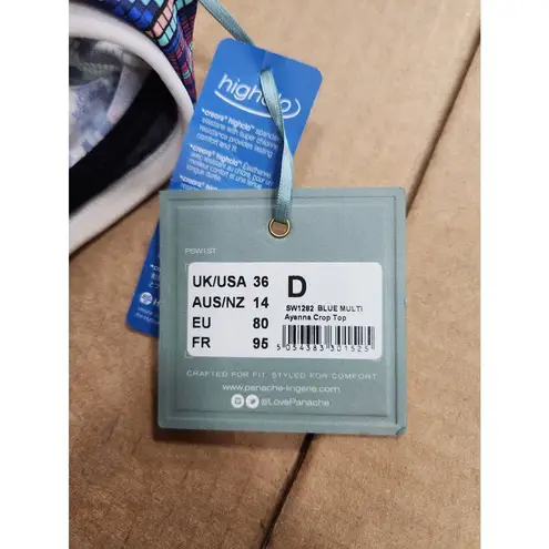 Panache Ayanna High Neck Crop Bikini Swim Top 36D Regular price$75.00 Black Size undefined