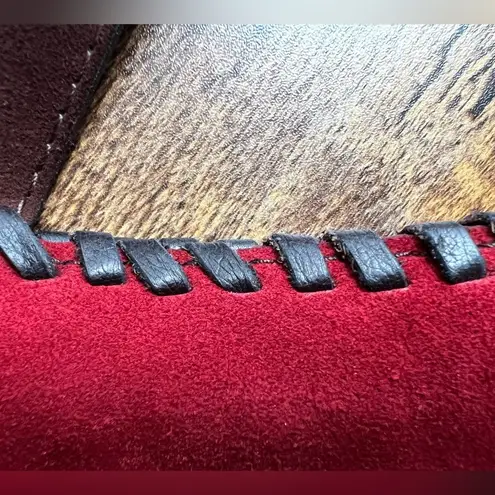 Patricia Nash Zola colorblock patchwork designer satchel handbag