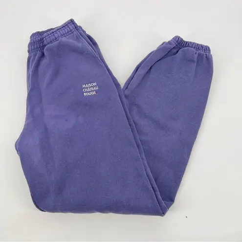 Maison Chateau Rouge Patalon Young Cut Violet Sweatpants Unisex (flaws) L Purple Size L
