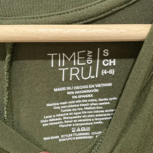 Time And Tru  Olive green dress