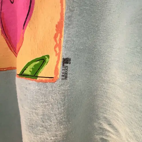 Fresh Produce Vintage 1997 Tulip Made In USA Cotton Pullover Sweatshirt Size XL