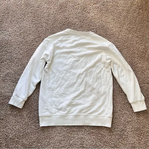Howdy Graphic Crewneck Sweatshirt White Size M