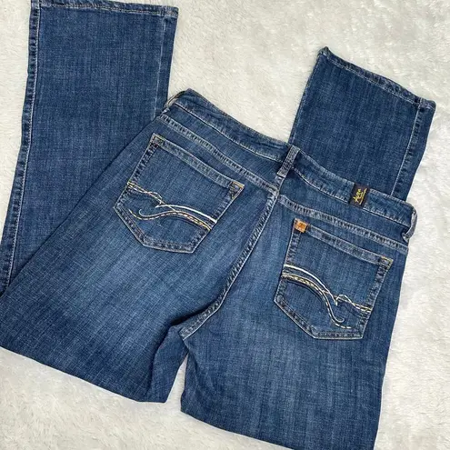 Aura Wrangler Bootcut Jean 8 Short (31X28) Mid Rise Instantly Slimming Stretch