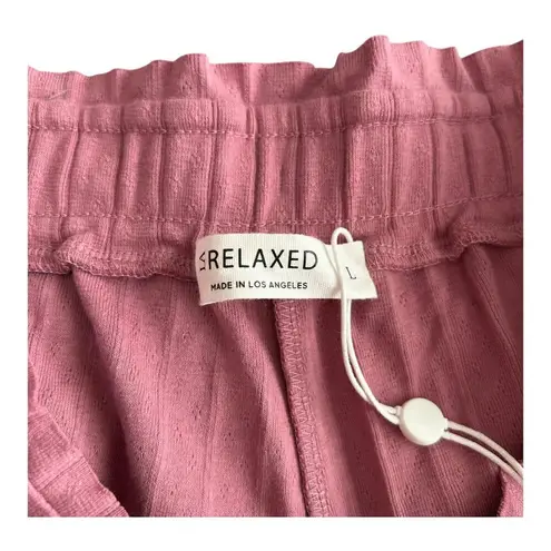 LA Relaxed Women's Size Large Calliope Shorts, Color Rosebud