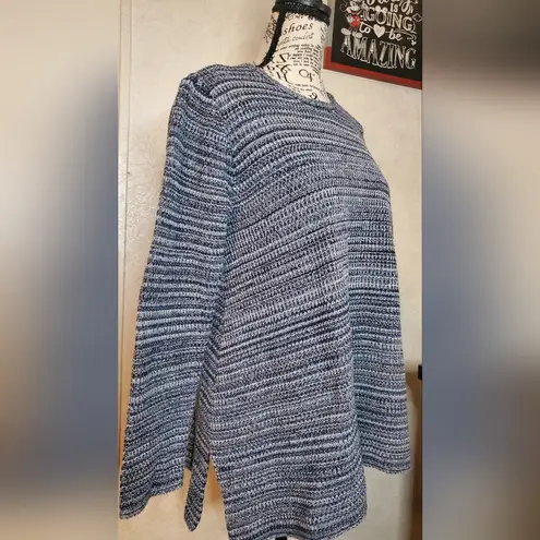 Eight Eght Eght Women's Blue Knit Long Sleeve Top Size:L Size L