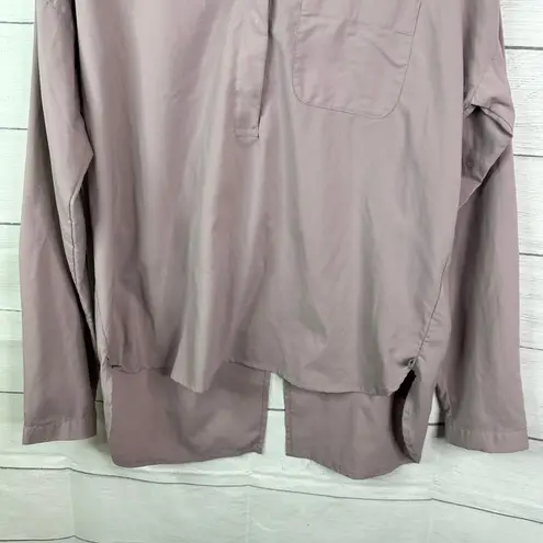 Mountain Hardwear Womens size Medium Canyon Pro Popover Long Sleeve Shirt Purple