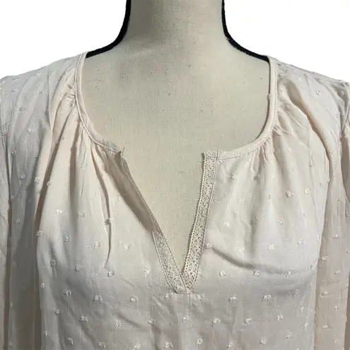 Lovestitch NEW Women's Melanie Chiffon Peasant Top Blouse Sz L Festival Boho