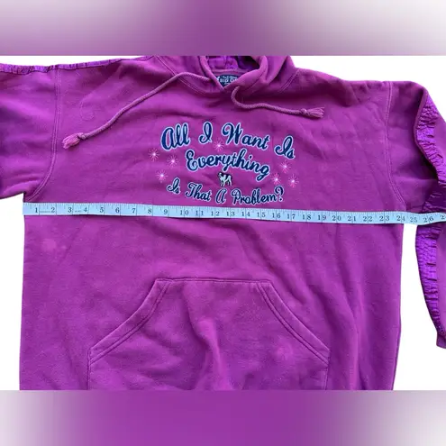 Big Dogs VTG Y2K All I Want Is Everything Embroidered Hoodie Dark Pink Women’s M