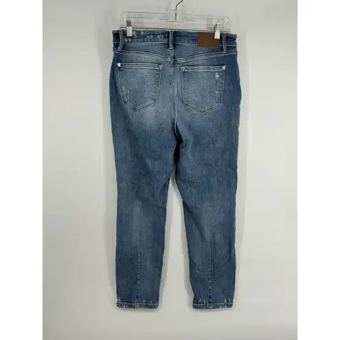 Judy Blue Slim Fit Tapered Jeans Medium Wash Size 29 Distressed