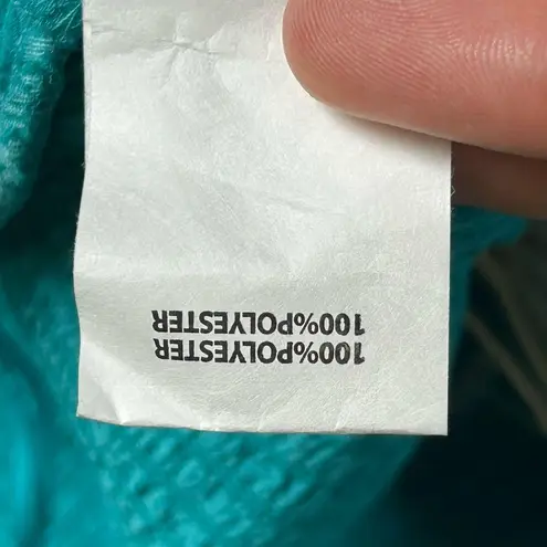 Ramy Brook Calista Strapless Georgette Cover-Up Maxi Dress Teal Smocked Sheer XS