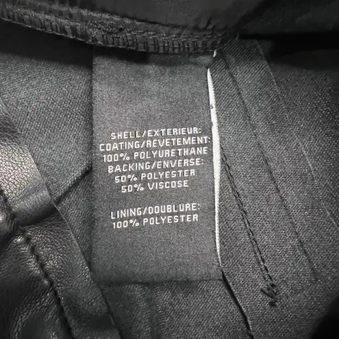 Bagatelle Women's Black Faux Leather Flare Pants Size Small Party/Cocktail