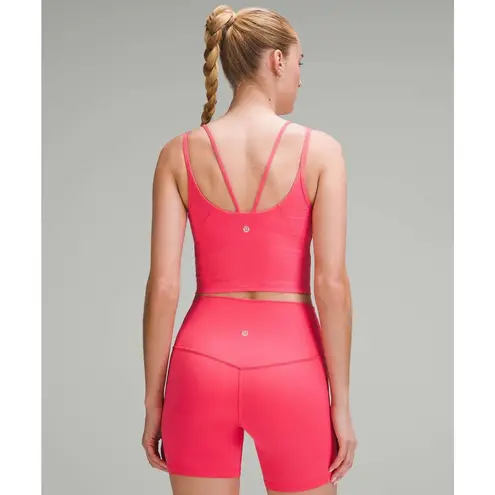 Lululemon  Align Strappy Ribbed Tank Top Size 2 A/B Cup Glaze Pink Pilates RARE - Image 2