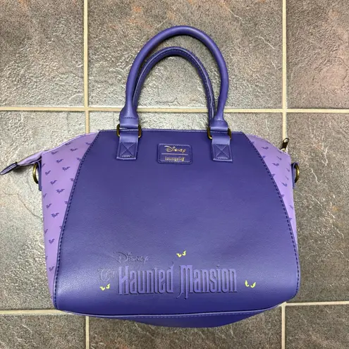 Lounge Fly Disney Haunted Mansion Satchel Bag Purse Handbag Purple