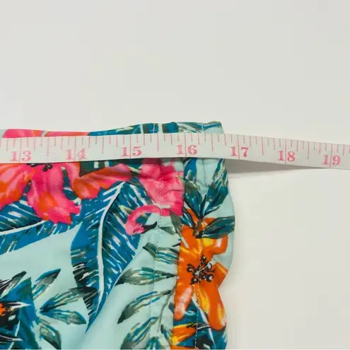 Cacique Swim Suit Set 38D Lined Bra Top Size 14 High Waisted Brief Hawaiian