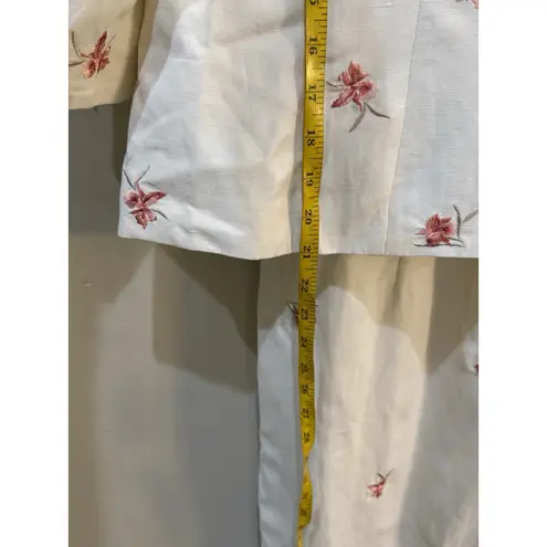 Minuet Silk And Linen 2 Piece Set Embroidered Size Euro 36 US 6