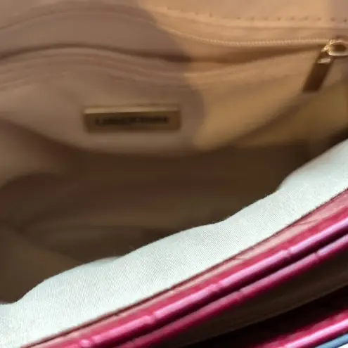 Giani Bernini Women's Red Croc Embossed Crossbody Bag Medium Casual