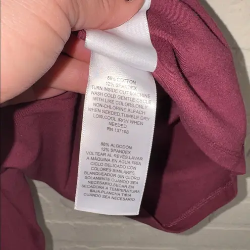 Nina Parker Burgundy plum red Sleeveless Romper shorts 1x NEW stretch