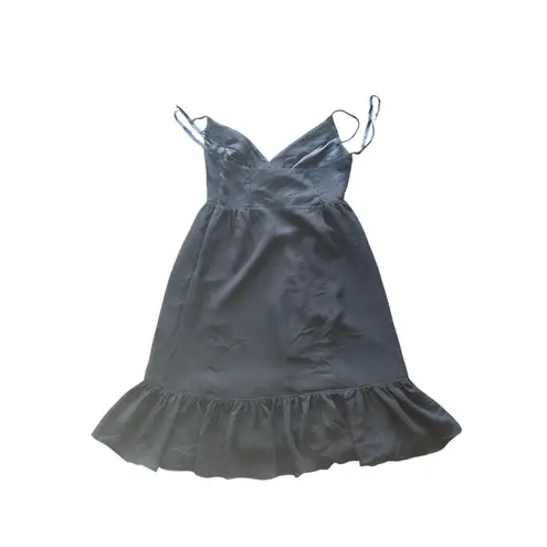 Vivienne Tam  black ruffled midi dress, size 1