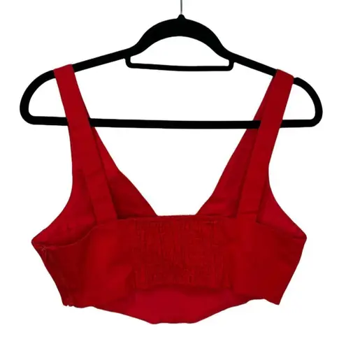 Showpo  Red Ohganda V Neck Corset Top