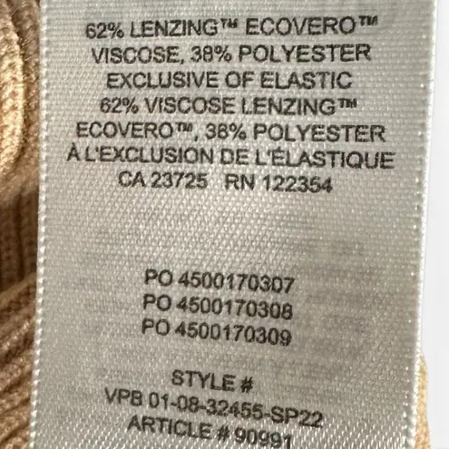 Babaton Aritzia Tan Ribbed Knit Emerge Mini Dress Square Neck XS