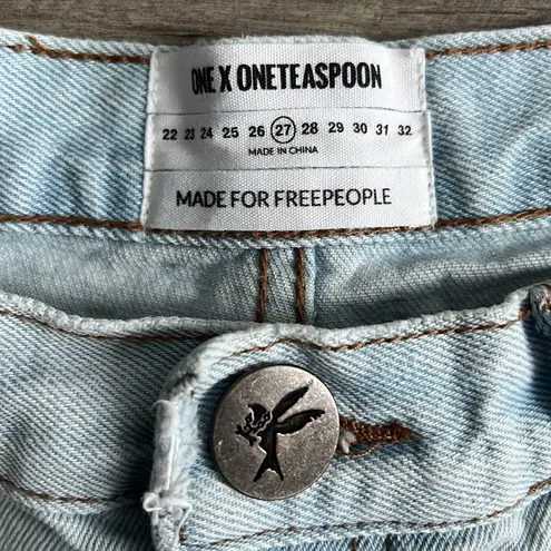 One Teaspoon Free People x  Rollers Shorts Size 27 Low Waist Long Rise Retro 90s