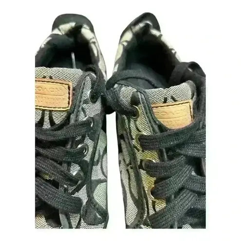 Coach  Barrett II Monogram Signature C Black Gray Sneaker Size 7.5W Grey low top