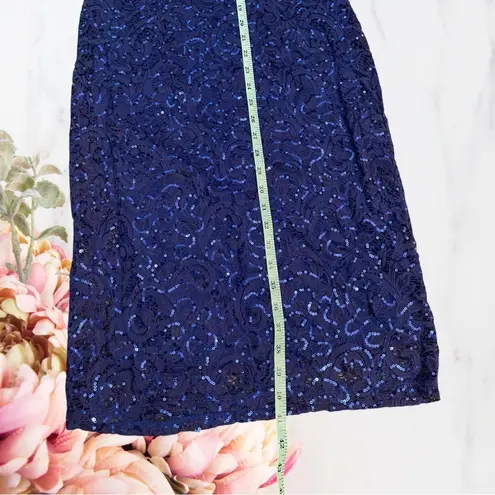 🍁Marina Sequin Lace Dress~ Cobalt Blue~ Size S~ NWT