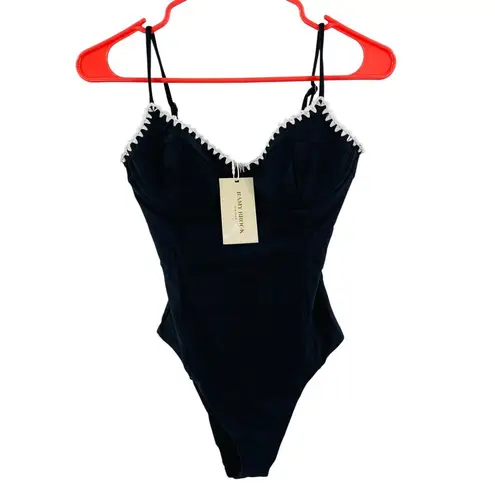 Ramy Brook Addisyn Swimsuit Size Extra Small One Piece NWT Black White Designer