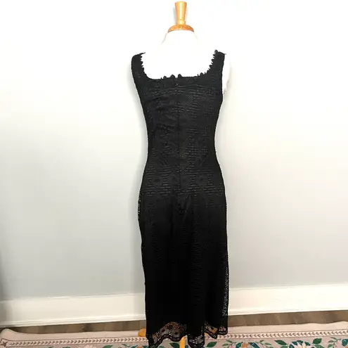 Alex Evenings Vintage Black Bodycon MIDI Dress