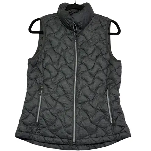 Gerry Women's Puffer Down Vest Quilted Gray Full Zip Lightweight Casual Small