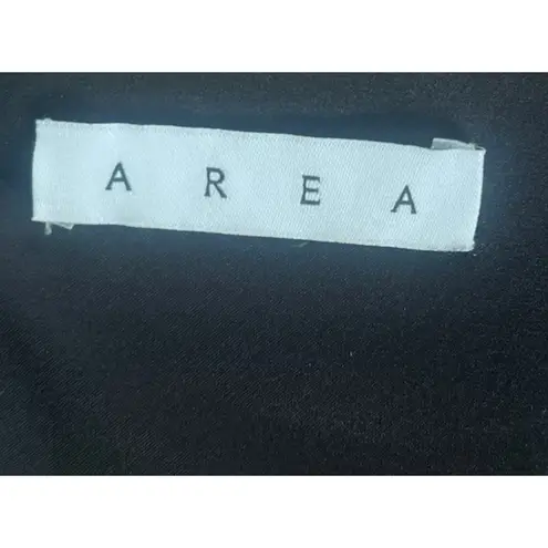 AREA Green Crystal Rhinestone Bow Strappy Cropped Bustier Corset Top Size 10