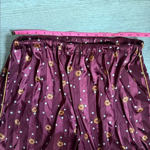 Free People Intimately by  party print pajama set in Wine combo XL thumbnail 5