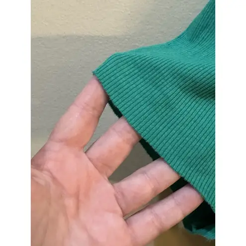 Nation Ltd . Quinn Back Wrap Rib Top Green Size XL