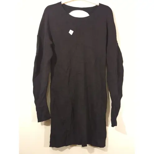 RTR Esteban Cortázar Sz XL Black Balloon Long Sleeve Sweater Knit Mini Dress