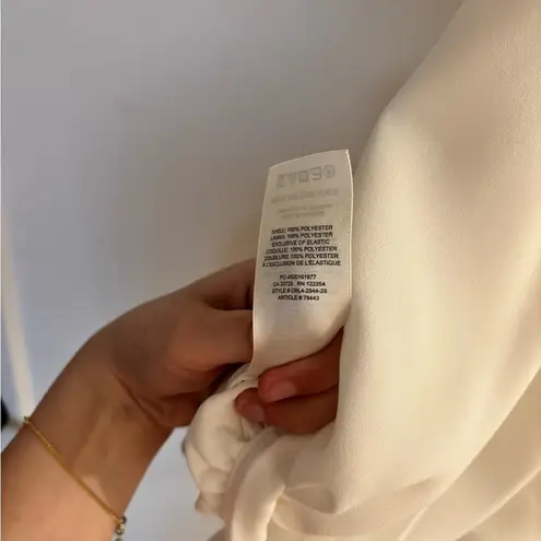 Wilfred Aritzia Patrice White Cropped Halter Blouse