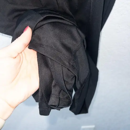 Alexia Admor Black Split Neck Shealth Midi Dress Size XS