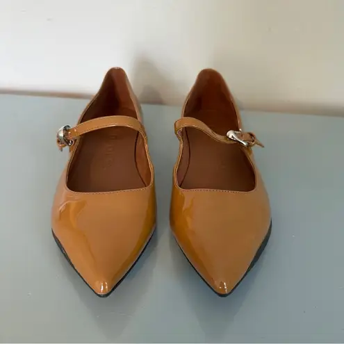 Aerosoles Diva Pointed Toe Mary Jane Flats Tan Brown 9.5 NEW