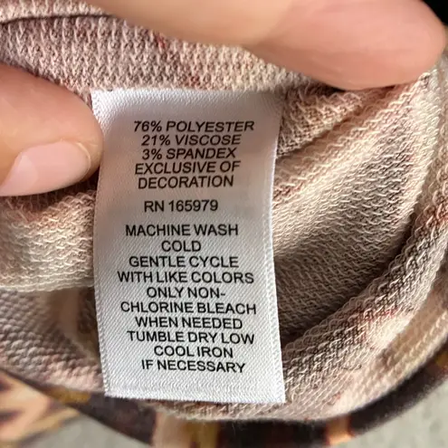 Cupio Women's Brown Short Cuff Sleeve Tee Size undefined