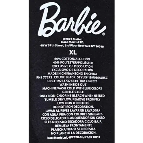 BARBIE Hot Pink & Black "Know No Limits" T