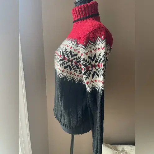 Kathy Ireland Women’s Turtleneck Ski Sweater Size Medium