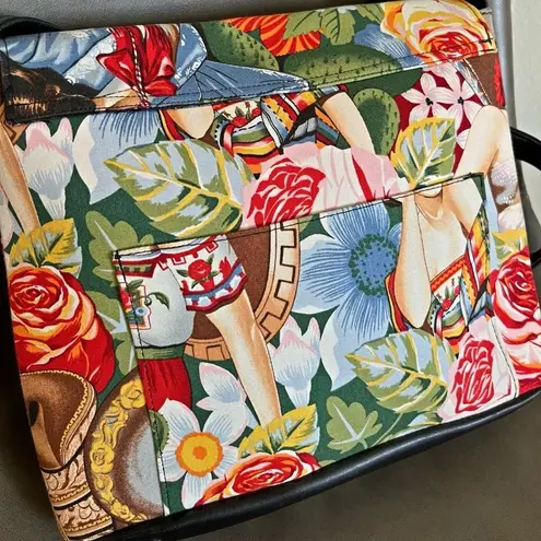 Handmade Messenger Bag with Senorita Pin