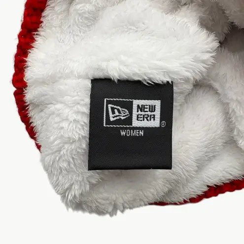 New Era Ohio State Buckeyes Pom Cuff Cable Knit Beanie Winter Hat | OS | Red