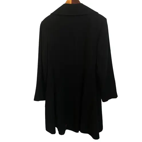 Gallery NWT 🖤 NY Woman A-Line Lined Water-Repellent, Long 42” Raincoat, Black 1X