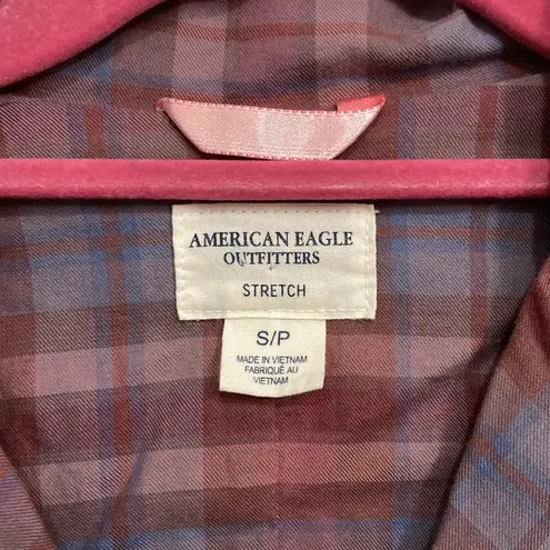 American Eagle Y2K Plaid  Blazer