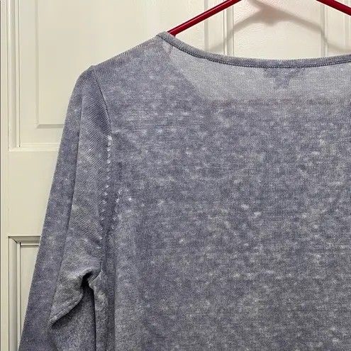 Pure Jill by J. Jill Light Blue Linen Cotton Modal Tunic Knit Top