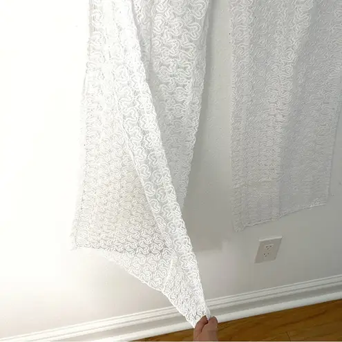 Becca Split Leg Crochet swimsuit Cover-up Pants size L NWT