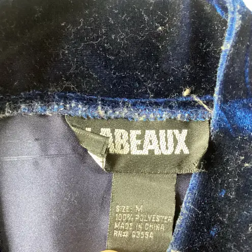 Labeaux Satin Robe Blue Size M