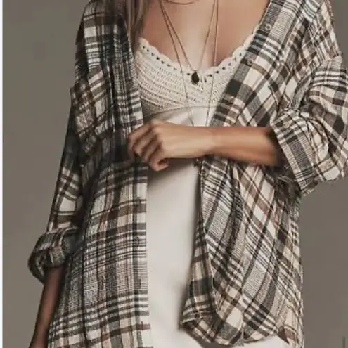 Pilcro plaid crinkle Hadley button down size XL