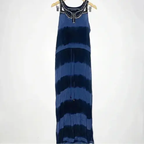 Karina Grimaldi x Revolve Beaded Silk Maxi Dress Size Small