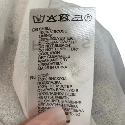 Reiss Bethan Ditsy Print Mini Dress Ruffle Tie Waist Women’s Size 0